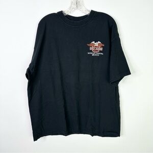 Vintage Y2K Harley Davidson Mexico Men’s T Shirt 2XL Shirt Black Embroidered Tee
